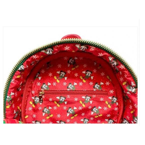 Loungefly Christmas Mickey Mouse Elf Cosplay Mini Backpack main image 5